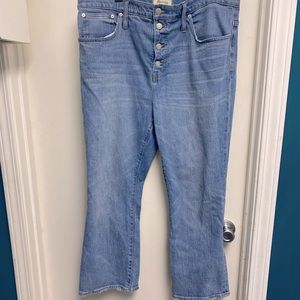 Madewell Cali Demi-Boot jeans. Button fly. EUC